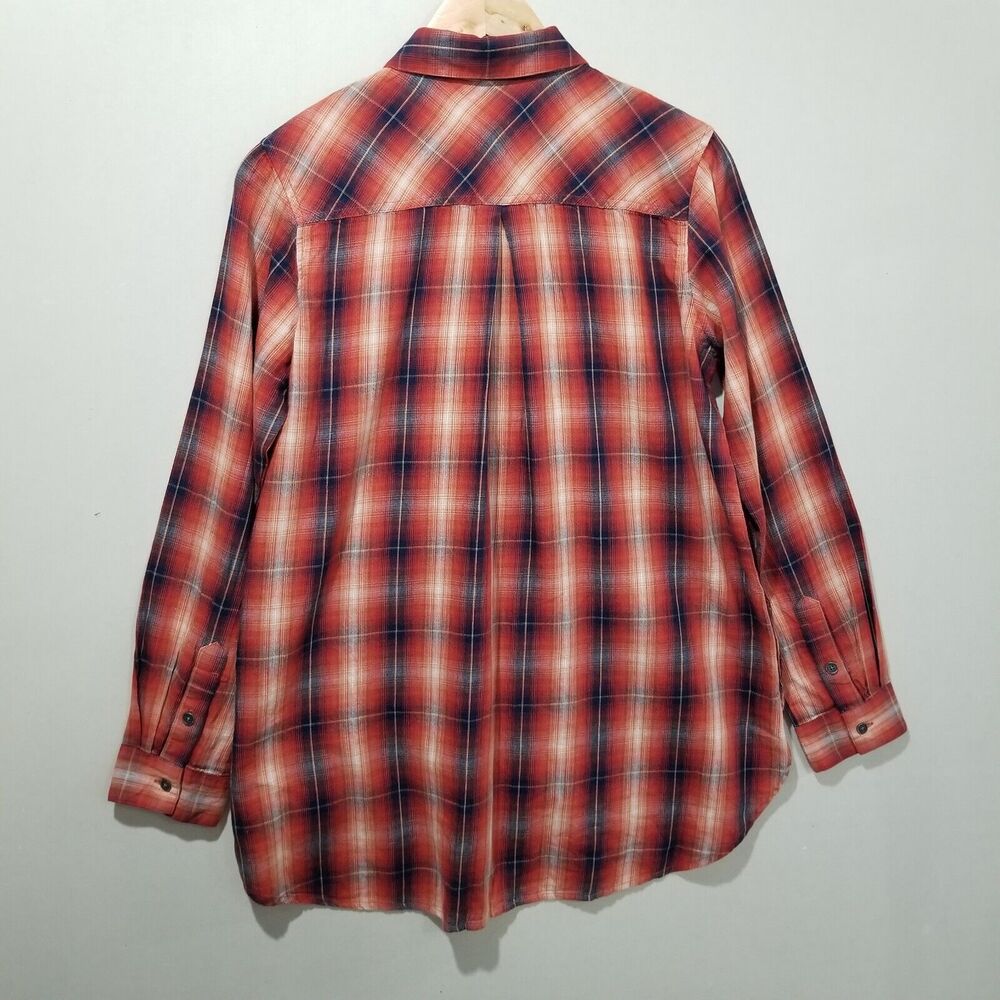 Ariat Western Shirt Womens Small Plaid Button Down Rodeo rockabilly biker - Picture 3 of 14